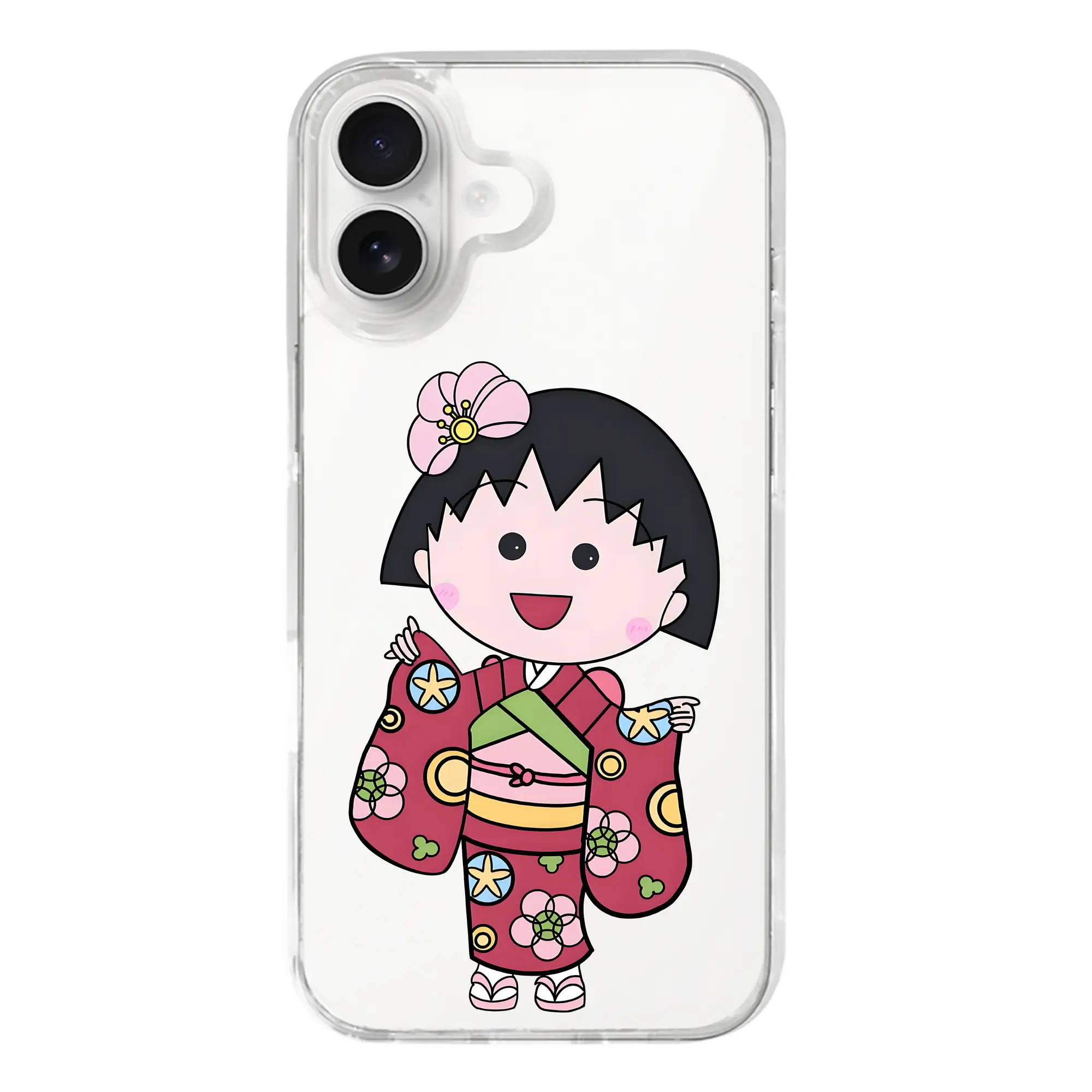 ちびまる子ちゃん グッズ さくら ももこ - iPhone 17シリーズ 透明スマホケース – 薄型・耐衝撃・精密フィット保護カバー